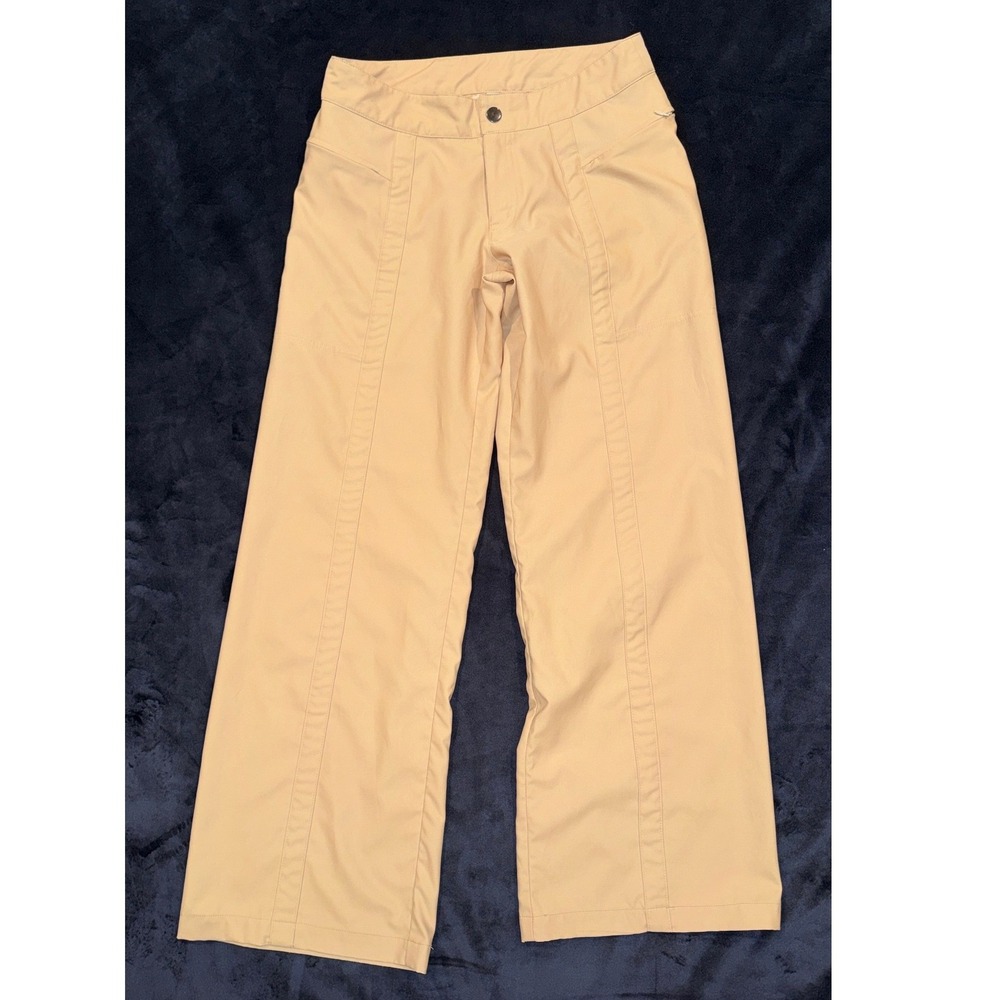 Water Girl Womens Khaki Tan Wide Leg Outdoor Casual Pants Size 6 (497)